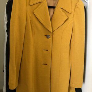 INC International Concepts Womens Carmel Yellow Size S lining Coat